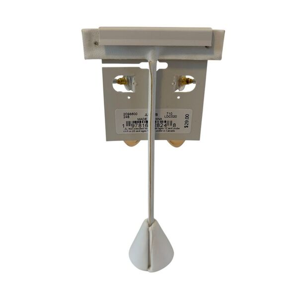 Puffy Heart Charm Dangle Hoop Earrings. - Picture 4 of 5